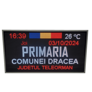 Panou LED FULL COLOR 1370mm x 730mm P5 pentru PRIMARIE