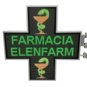 Cruce farmacie model PROGRAMABIL 1050mm x 1050mm LED-uri RGB P5