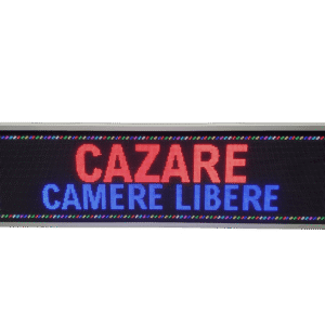 Reclama luminoasa cu LED-uri 1370mm x 410mm model full color pentru PENSIUNE / CAZARE