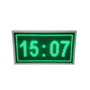 Ceas stradal cu LED-uri VERZI 730mm x 410mm, SIMPLA FATA
