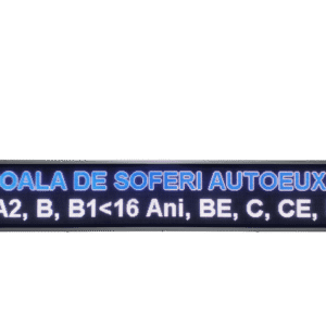 Reclama luminoasa LED 2330mm x 410mm FULL COLOR P5 pentru SCOALA SOFERI AUTO
