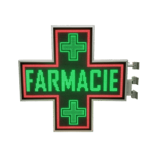 Cruce farmacie cu LED-uri 1050mm x 1050mm PROGRAMABIL, LED-uri RGB