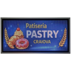 Reclama luminoasa LED 1050mm x 570mm FULL COLOR P4 pentru PATISERIE