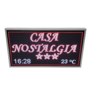 Reclama luminoasa LED-uri 1050mm x 570mm pentru PENSIUNE model full color P5
