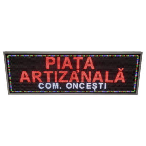 Reclama luminoasa cu LED-uri 1690mm x 570mm model FULL COLOR pentru CENTRU CULTURAL